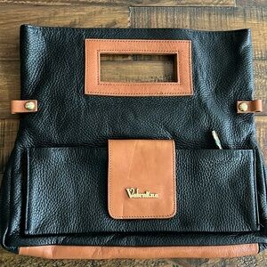 Valentina pebbled Italian leather handbag